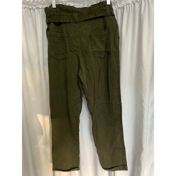 Maurices Olive High-Waist Belted Utility Pants – Size 8 NWT - Picture 4 of 4